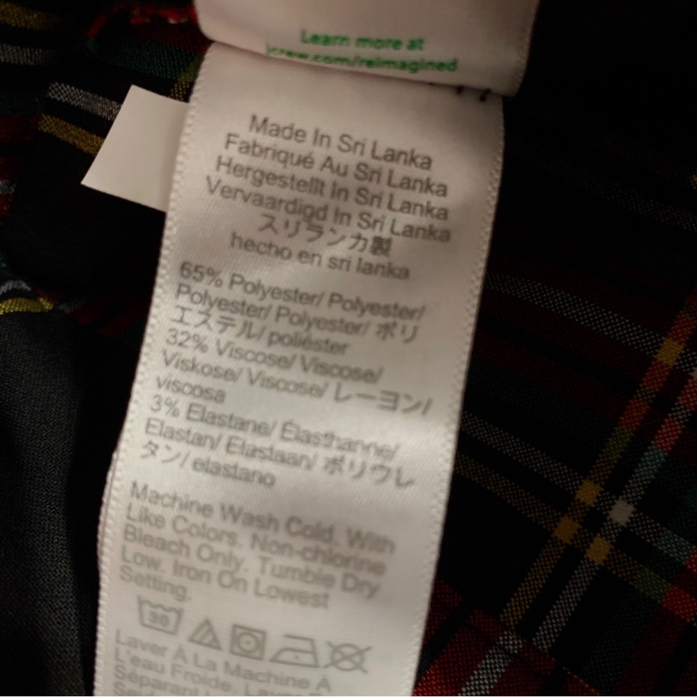 J Crew Ruby Full Length Plaid Pants Work Office T… - image 7